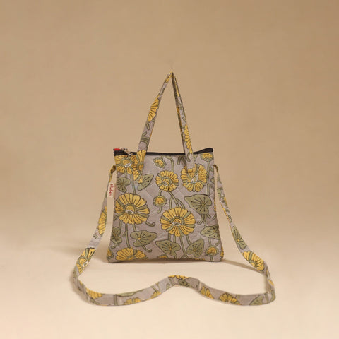 Handcrafted quilted sling bag 22