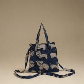Handcrafted quilted sling bag 22