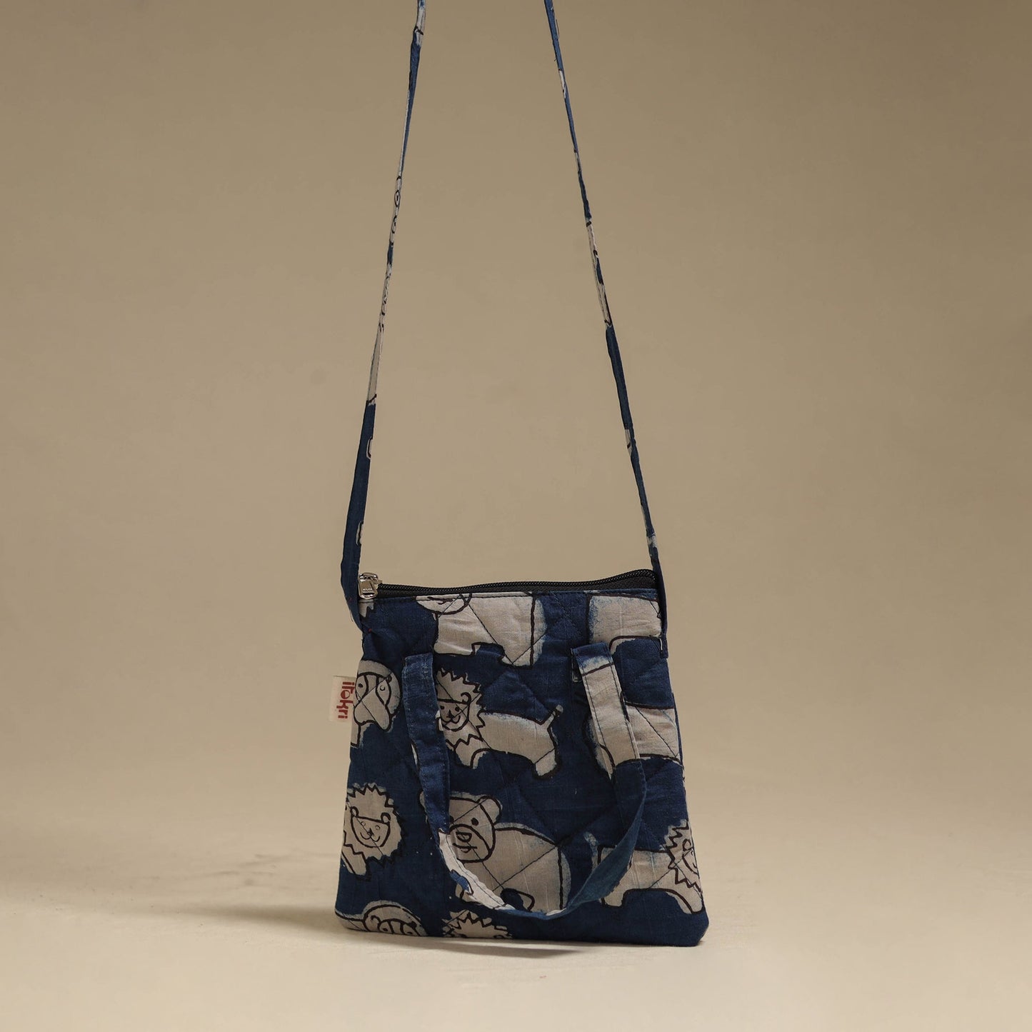 Handcrafted quilted sling bag 22