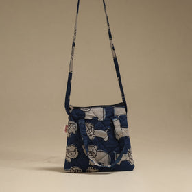 Handcrafted quilted sling bag 22