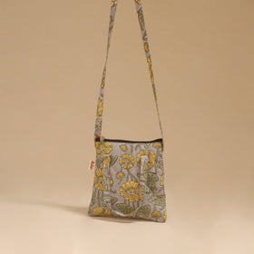 Handcrafted quilted sling bag 22