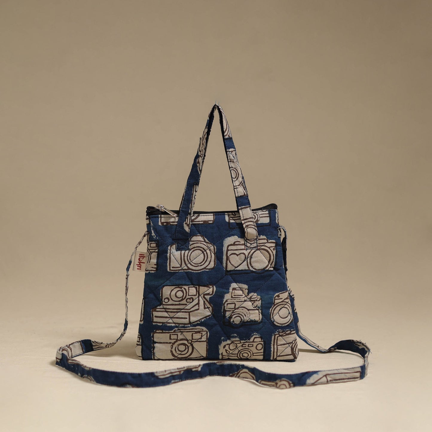 Handcrafted quilted sling bag 23
