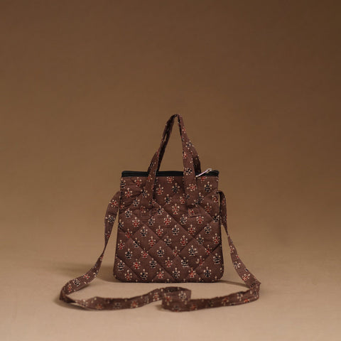 Handcrafted quilted sling bag 23