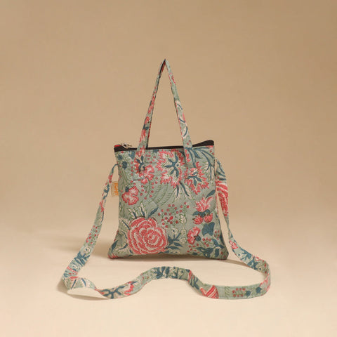 Handcrafted quilted sling bag 24