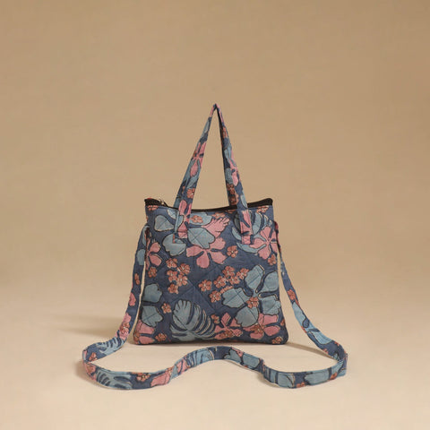 Handcrafted quilted sling bag 27