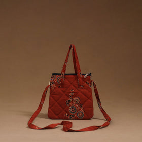 Handcrafted quilted sling bag 28