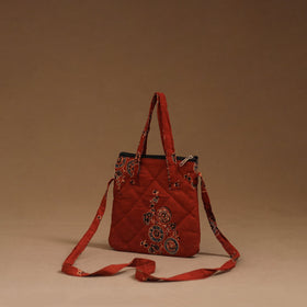 Handcrafted quilted sling bag 28