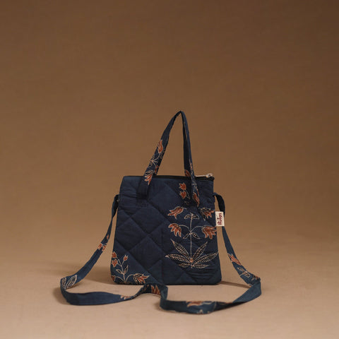 Handcrafted quilted sling bag 29