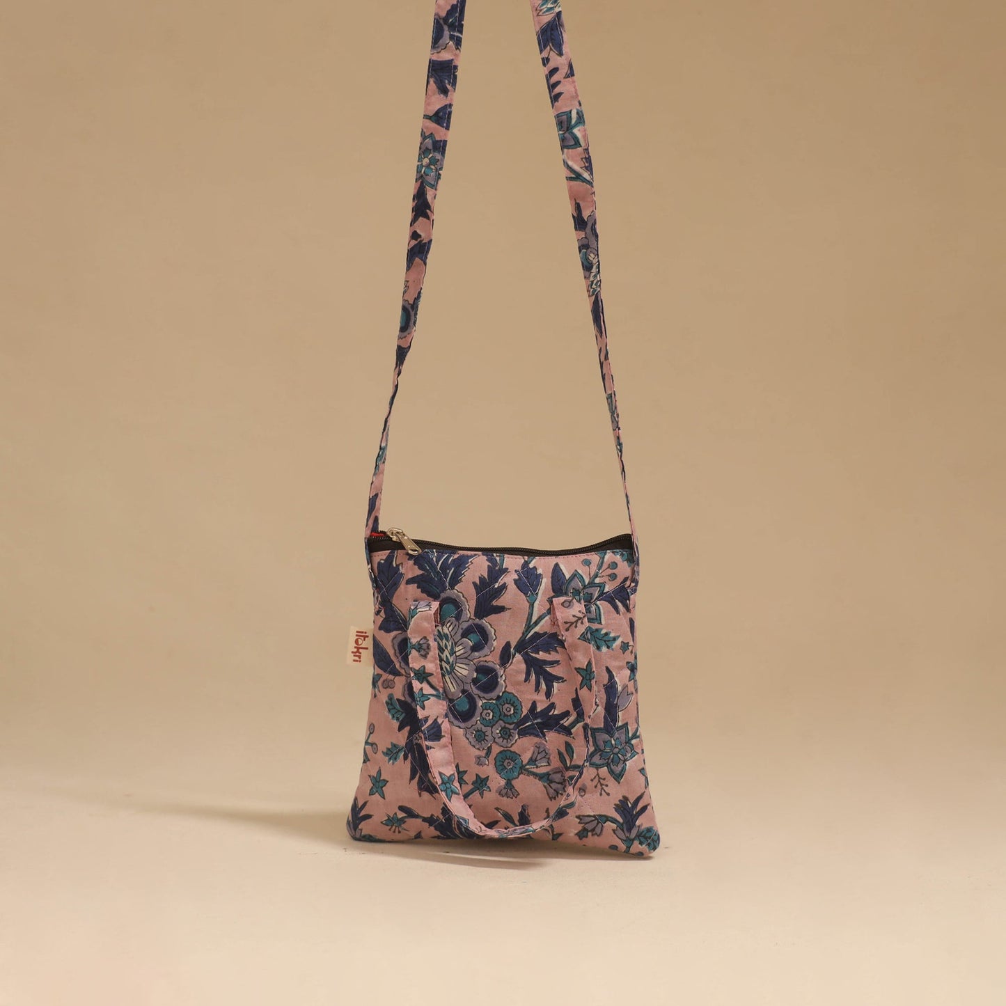 Handcrafted quilted sling bag 30