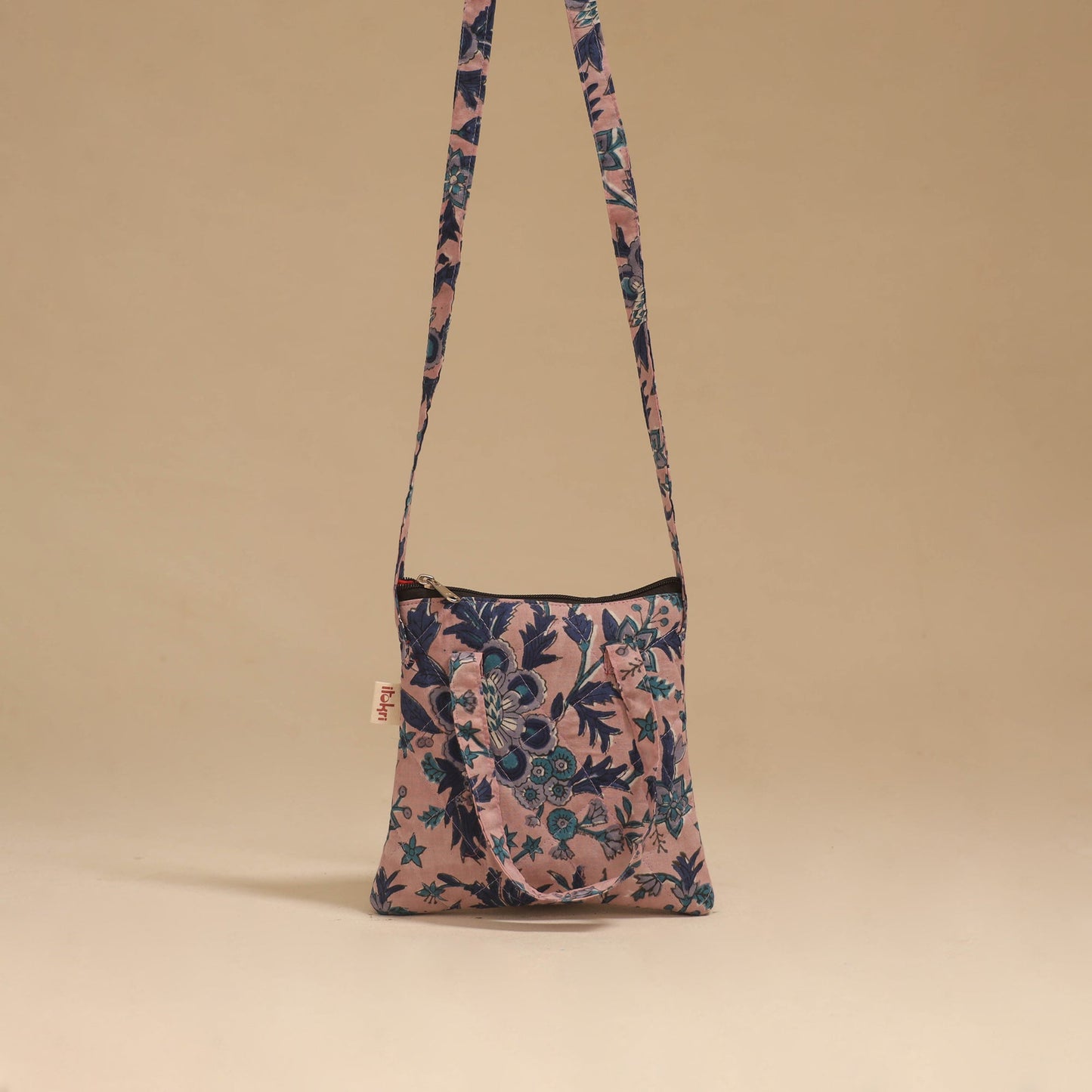 Handcrafted quilted sling bag 30