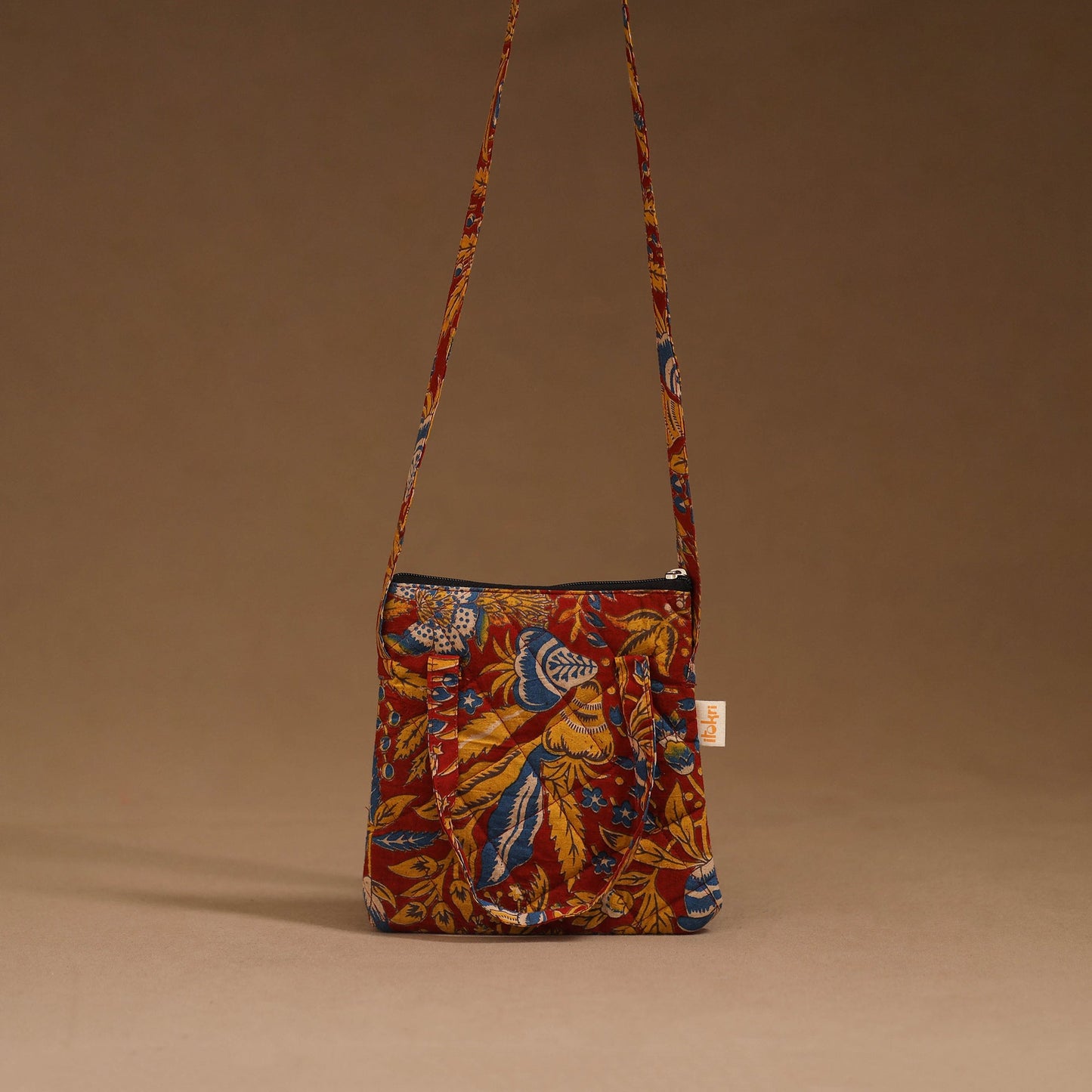 Handcrafted quilted sling bag 34