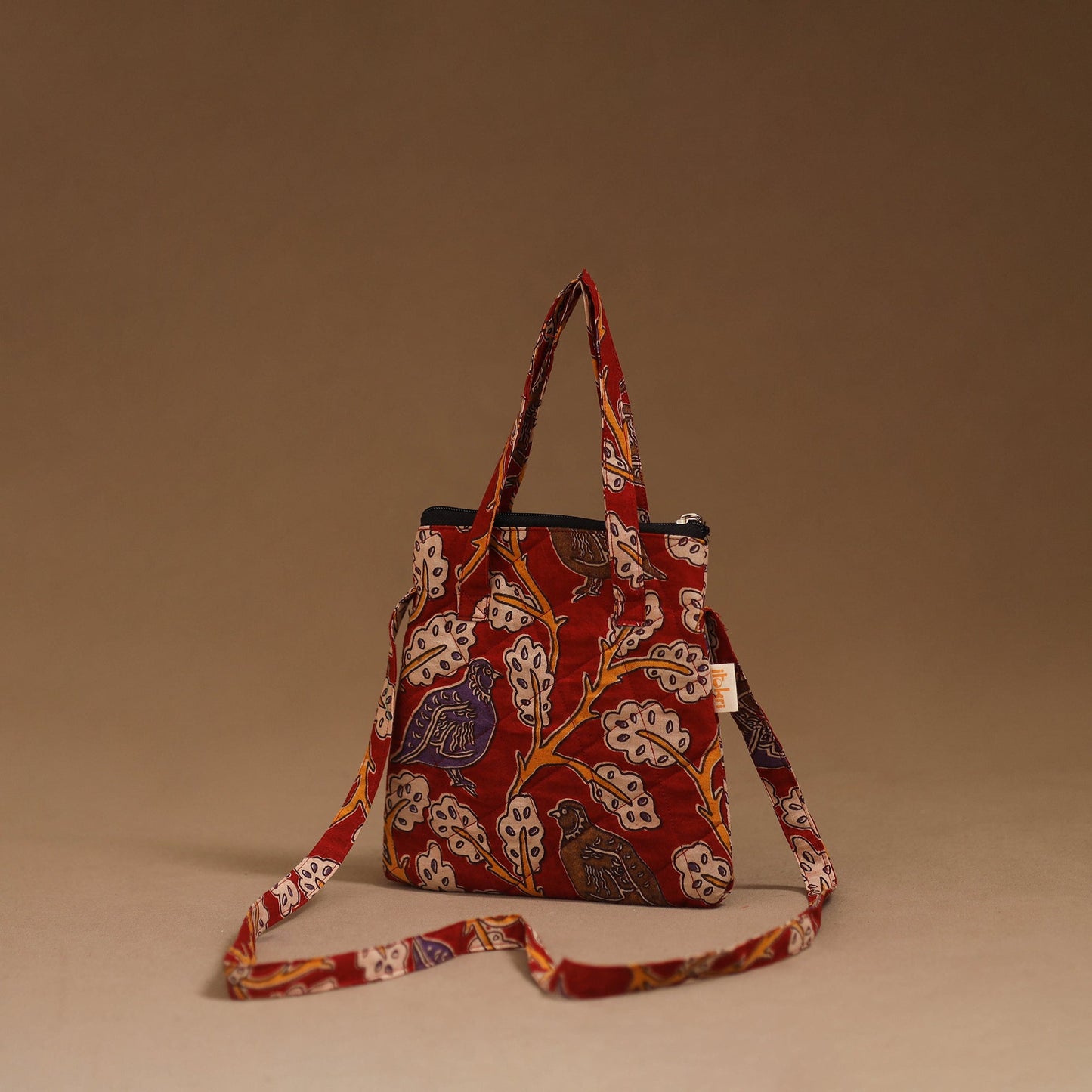 Handcrafted quilted sling bag 36