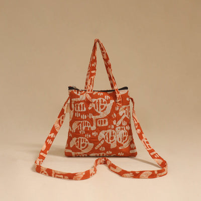 Handcrafted quilted sling bag 46