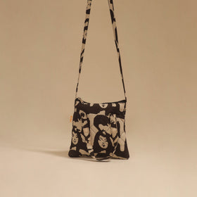 Handcrafted quilted sling bag 49