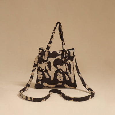 Handcrafted quilted sling bag 49