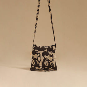 Handcrafted quilted sling bag 49