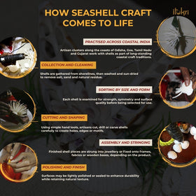 Handcrafted seashell sindoor box