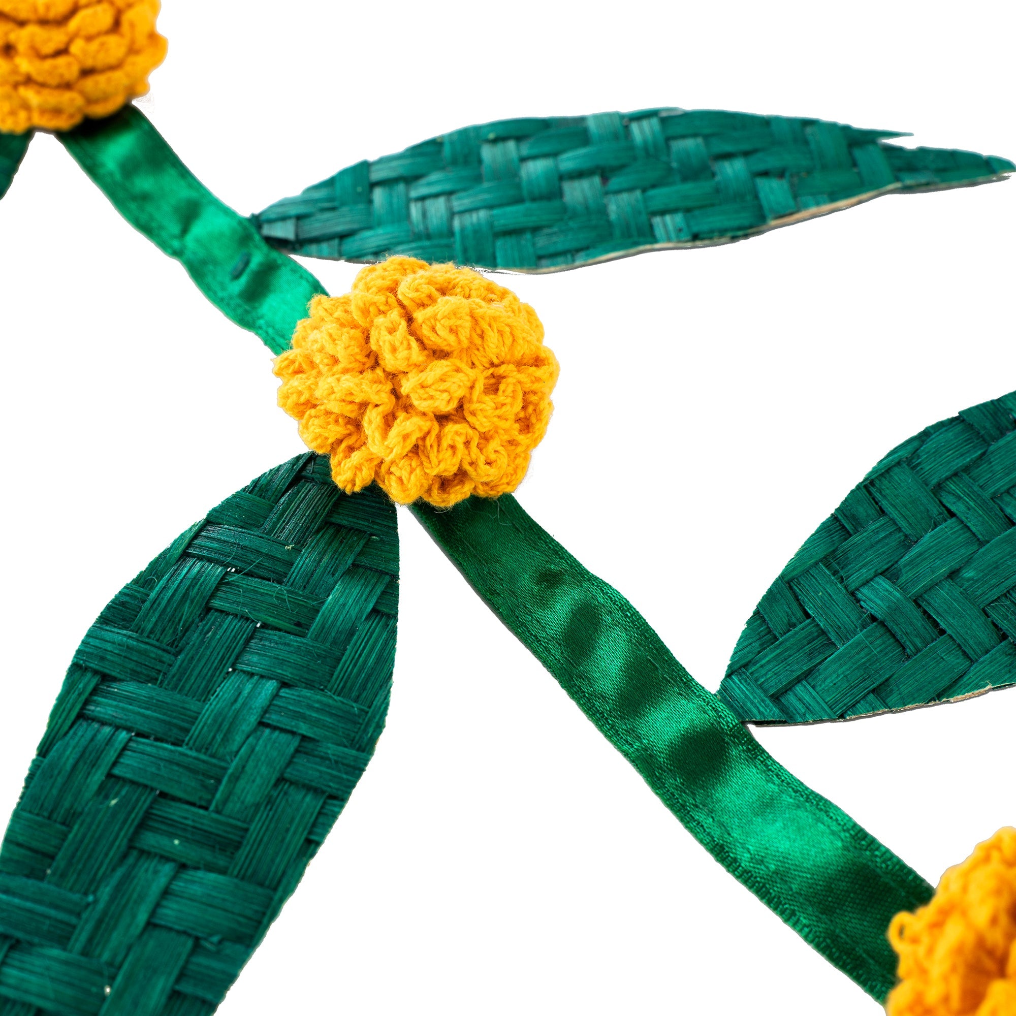 Handcrafted shubh bamboo hanging for decor (set of 2)