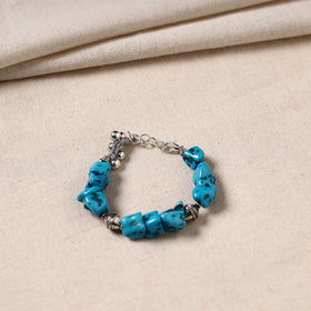 Handmade German Silver Beaded Bracelet 