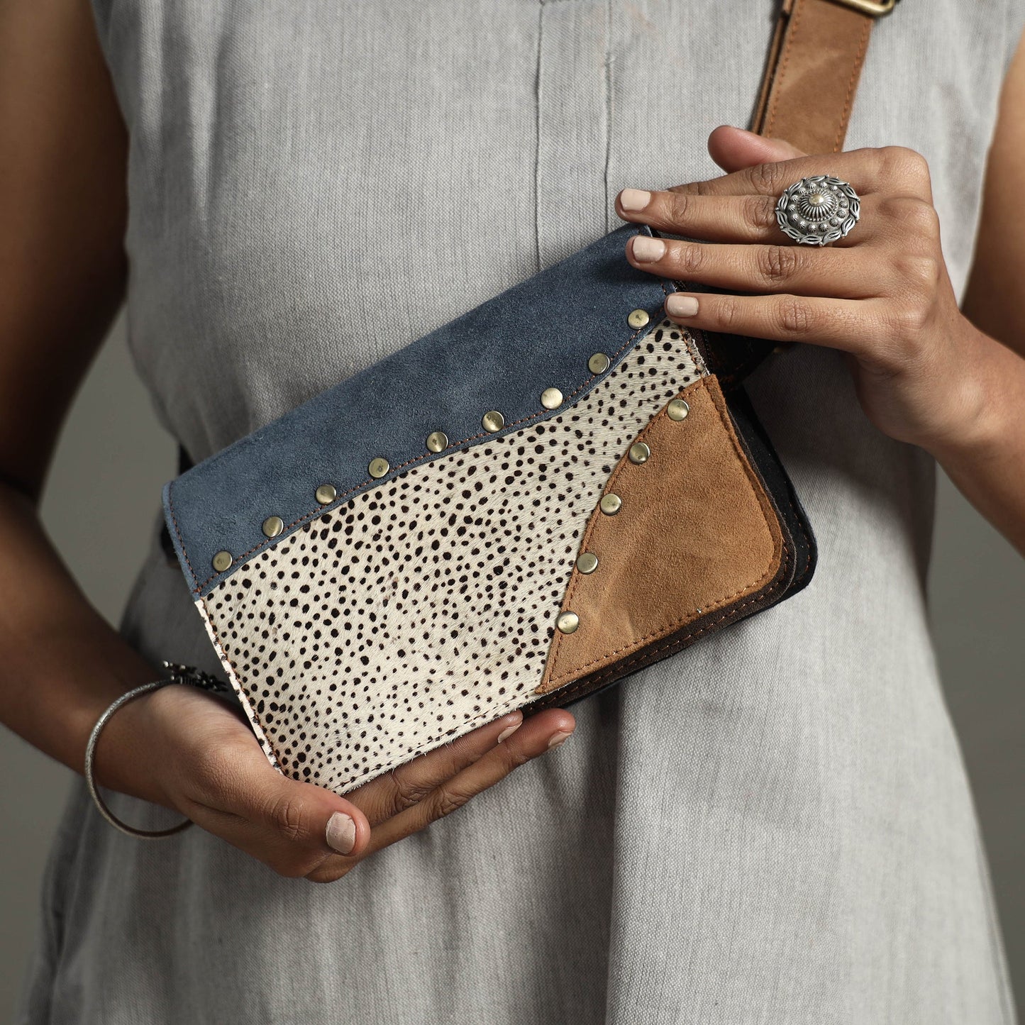  Handcrafted Suede Leather Waist Belt Bag 