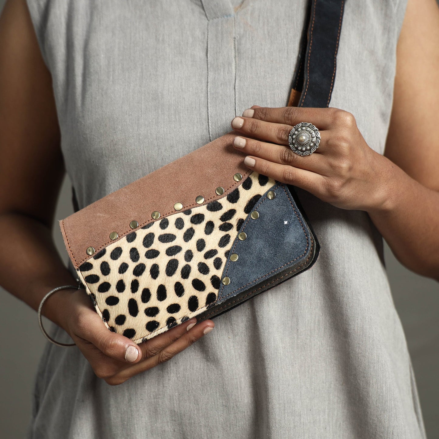  Handcrafted Suede Leather Waist Belt Bag 