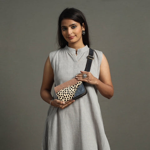  Handcrafted Suede Leather Waist Belt Bag 