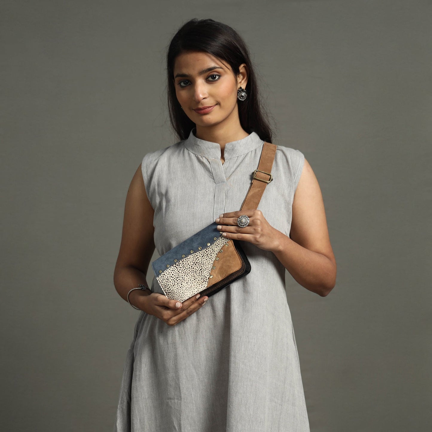  Handcrafted Suede Leather Waist Belt Bag 