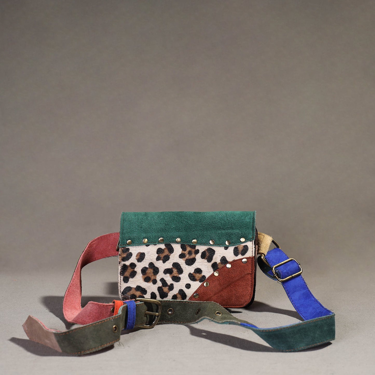  Handcrafted Suede Leather Waist Belt Bag 