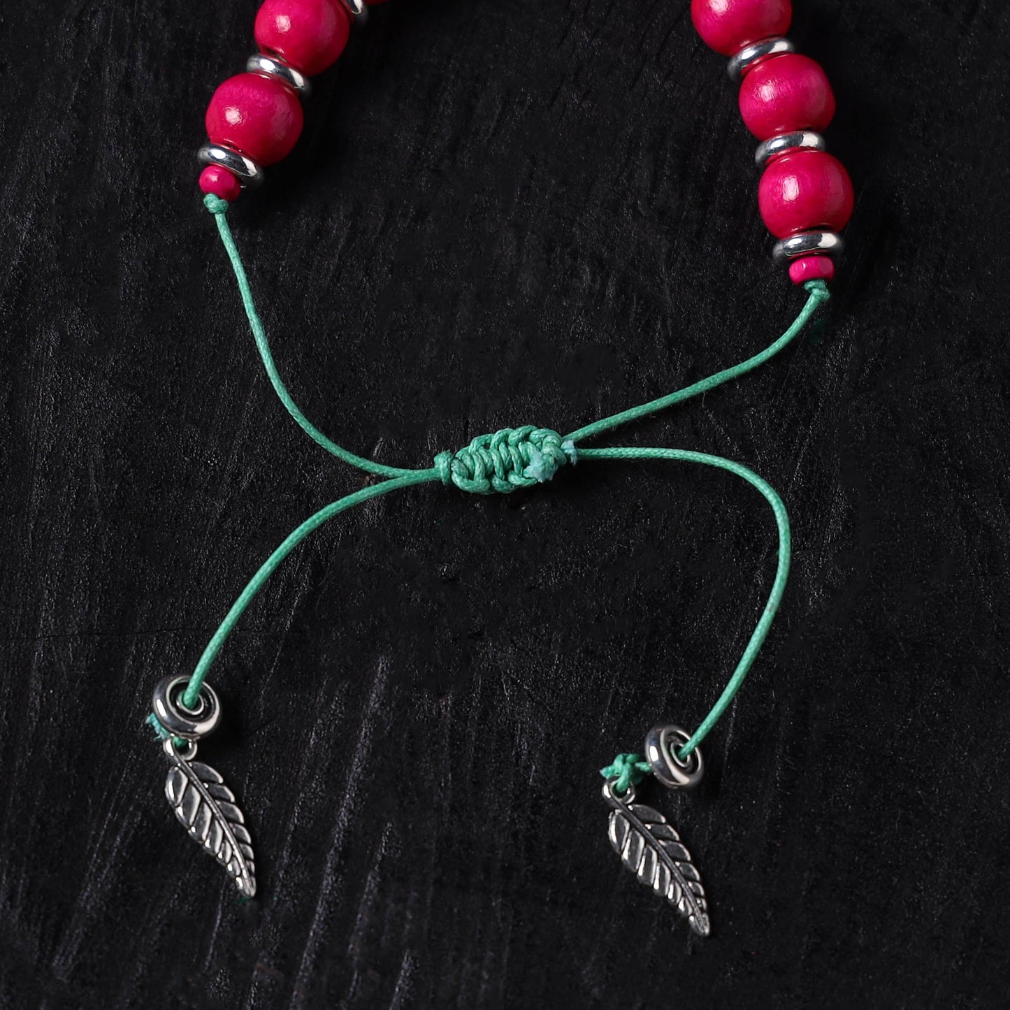 Handcrafted wooden bead gs bracelet 02