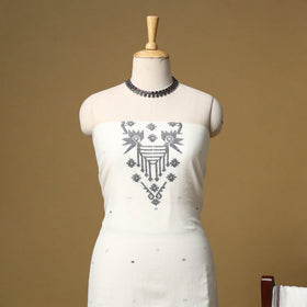 Handloom bengal jamdani cotton 2pc unstitched dress