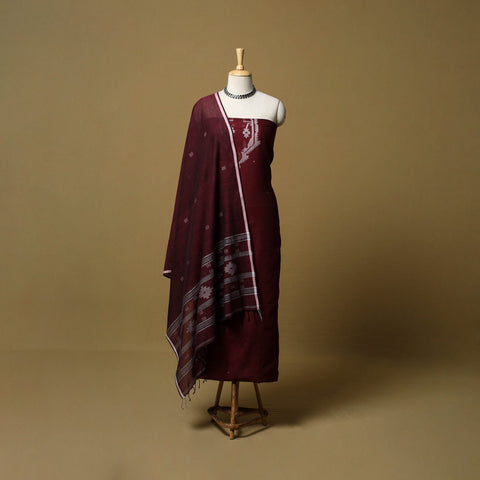 Handloom bengal jamdani cotton 2pc unstitched dress