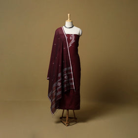 Handloom bengal jamdani cotton 2pc unstitched dress