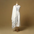 Handloom bengal jamdani cotton 2pc unstitched dress