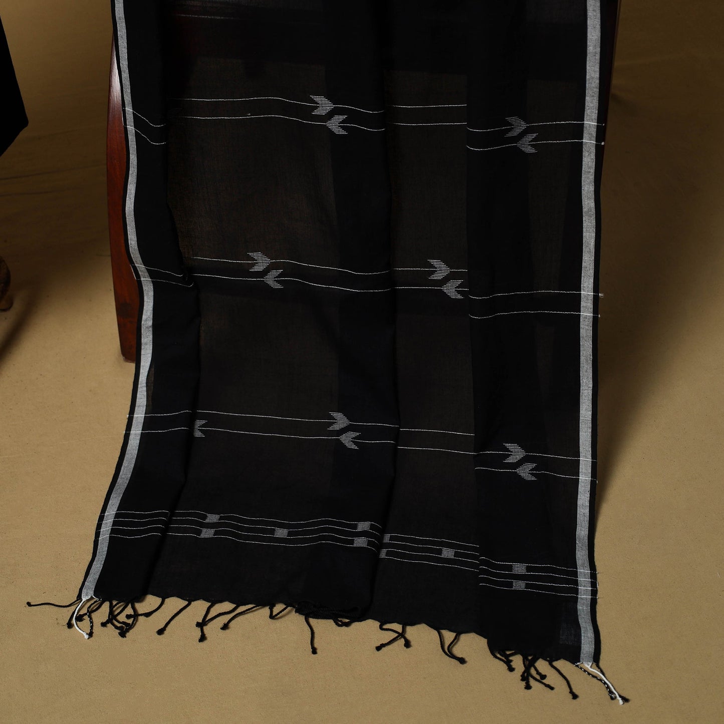 Handloom bengal jamdani cotton 2pc unstitched dress