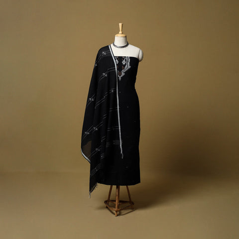 Handloom bengal jamdani cotton 2pc unstitched dress