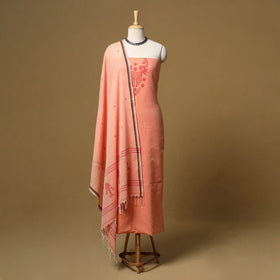 Handloom bengal jamdani cotton 2pc unstitched dress