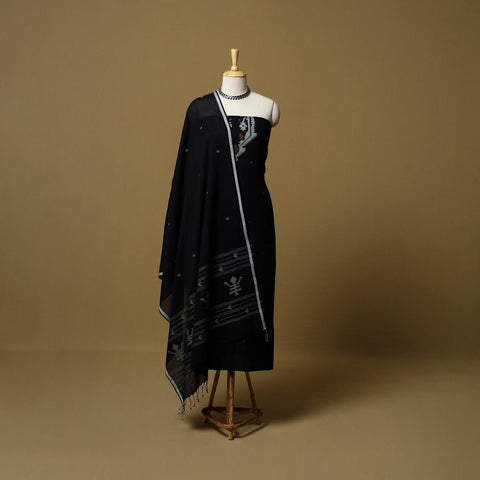 Handloom bengal jamdani cotton 2pc unstitched dress