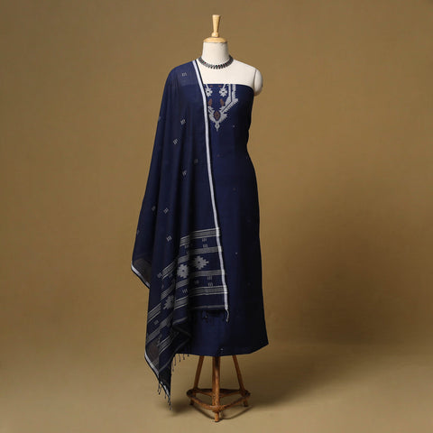 Handloom bengal jamdani cotton 2pc unstitched dress