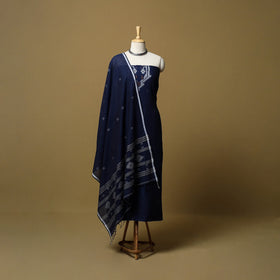 Handloom bengal jamdani cotton 2pc unstitched dress