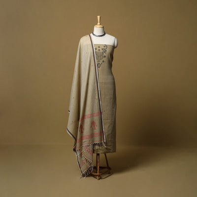 Handloom bengal jamdani cotton 2pc unstitched dress