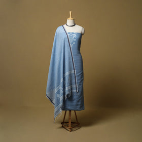 Handloom bengal jamdani cotton 2pc unstitched dress