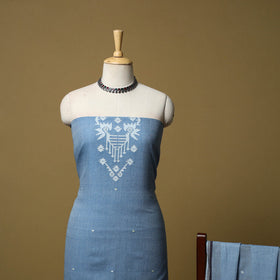 Handloom bengal jamdani cotton 2pc unstitched dress