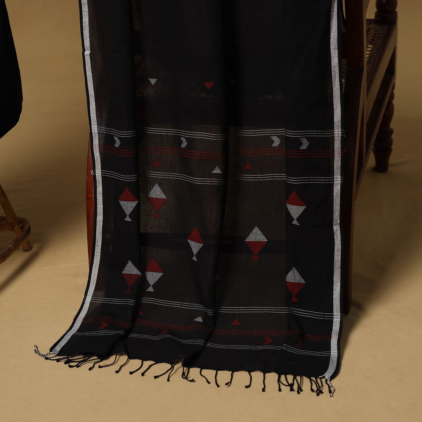 Handloom bengal jamdani cotton 2pc unstitched dress