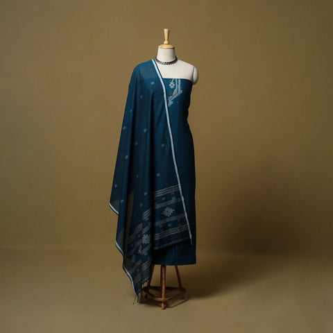 Handloom bengal jamdani cotton 2pc unstitched dress