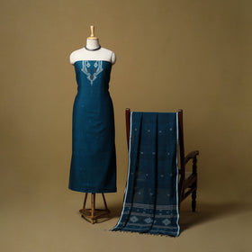 Handloom bengal jamdani cotton 2pc unstitched dress