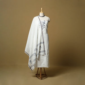 Handloom bengal jamdani cotton 2pc unstitched dress