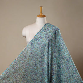 Handloom chanderi silk hand sanganeri fabric 02