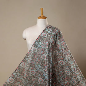 Handloom chanderi silk hand sanganeri fabric 03