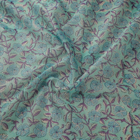 Handloom chanderi silk hand sanganeri fabric 04