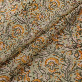 Handloom chanderi silk hand sanganeri fabric 06